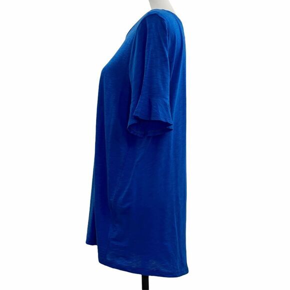 MICHAEL Michael Kors Flare Sleeve Slub Tee 0x Nwt - Picture 4 of 11